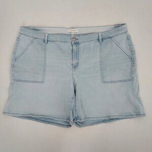 Lane Bryant Mid Rise Boyfriend Midi Shorts Size 22